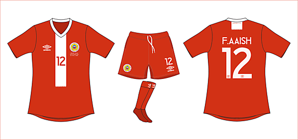 Bahrain home by Umbro (WC Competition)