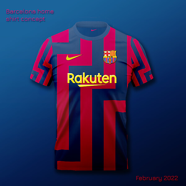 Barcelona home shirt concept