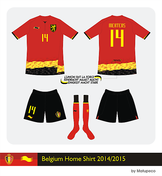 Belgium Burrda Home kit 2014/2015