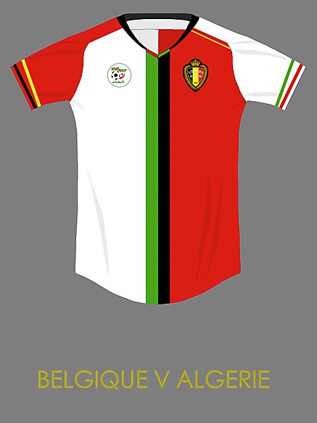 Belgium v Algeria combined kit concept