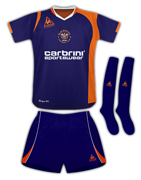 Blackpool Away Kit 09/10