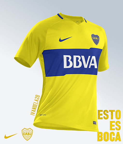 Boca Jrs Away Kit Nike v2