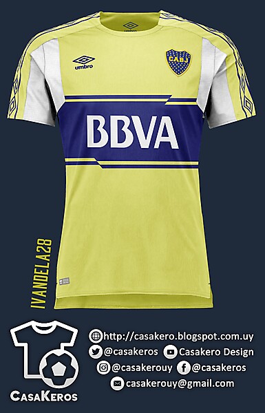 Boca Jrs Away Kit Umbro