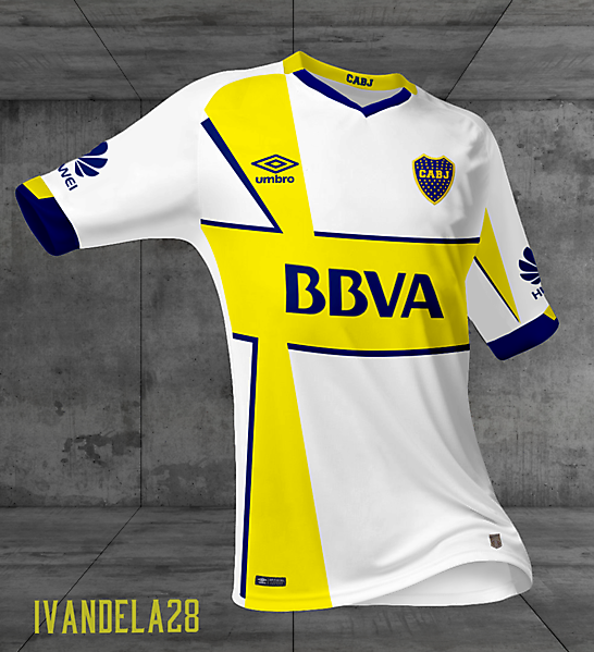 Boca Jrs Away Kit Umbro