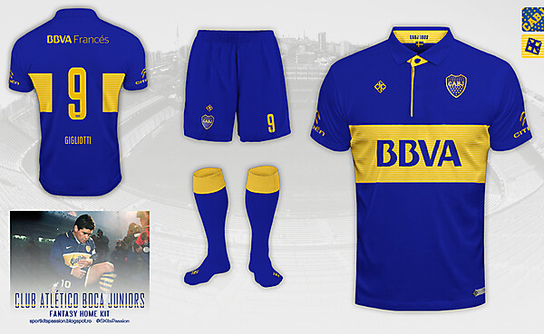 Boca Juniors fantasy kit.