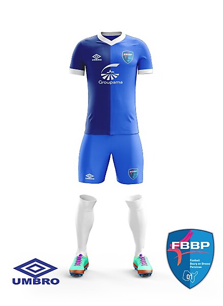 Bourg Peronnas Home kit Umbro