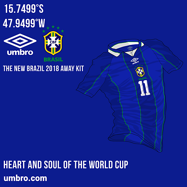 Brazil Away Kit - #WORLDCUPXUMBRO