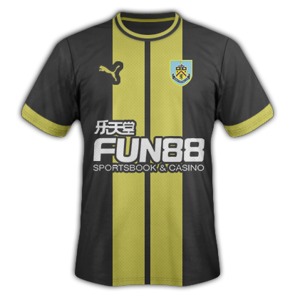 Burnley Away Kit 15/16