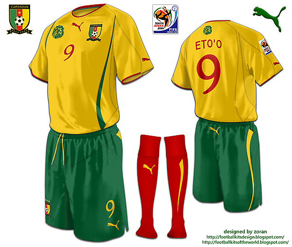 Cameroon World Cup 2010 fantasy away