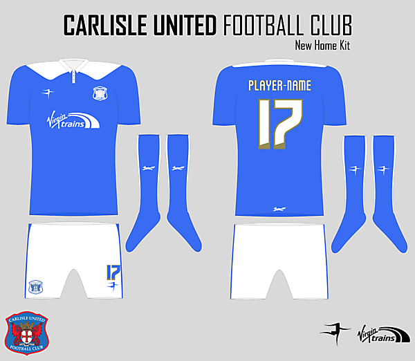 Carlisle United Stripped Back Home Kit