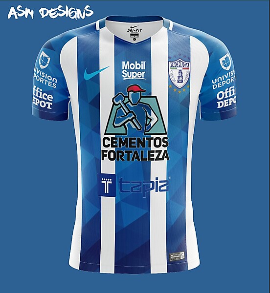 C.F. Pachuca Nike 2018 Home Kit