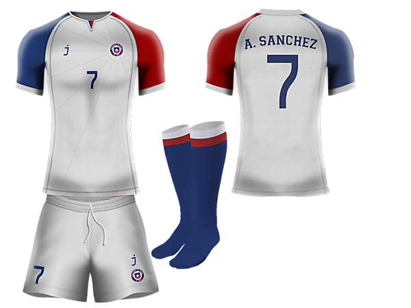 Chile away kit by J-sports