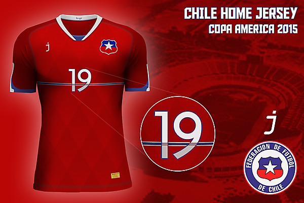 Chile home jersey Copa América 2015