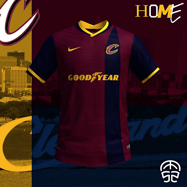 CLEVELAND CAVALIERS CONCEPT SOCCER HOME JERSEY