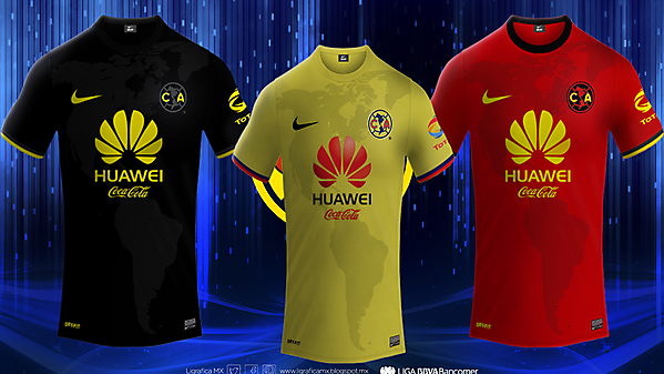 Club America Nike Football Kits