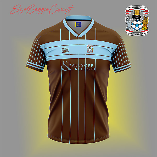 Coventry City Chocolate retro concept