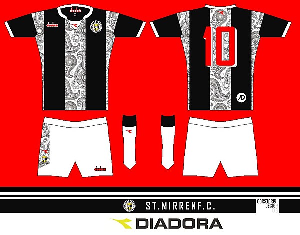 St. Mirren Paisley Home Kit 13 edit