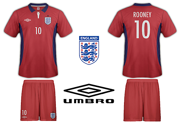 England Umbro Away Kit