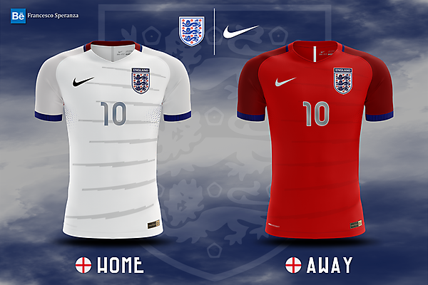 Englad FA home & away