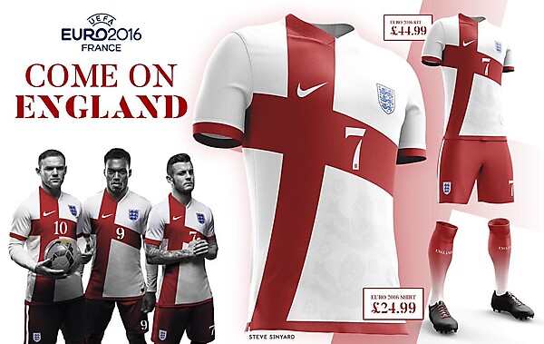 England Euro 2016 Kit