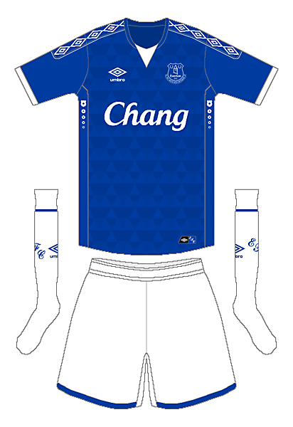 Everton Umbro Home Kit