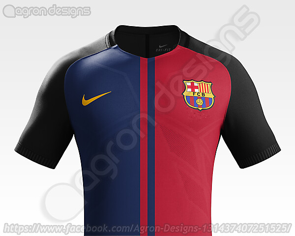 Fc Barcelona 2018-19 Kit Fantasy (Half Design)