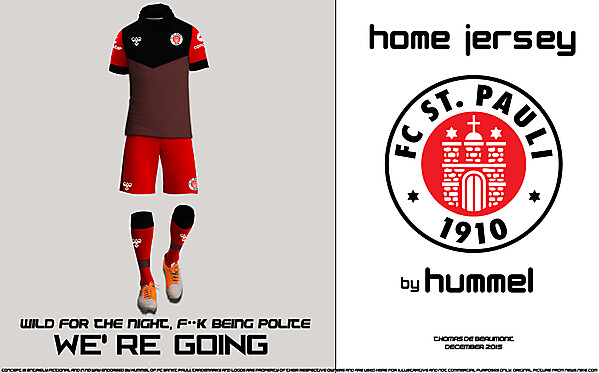 FC SANKT PAULI HOME JERSEY VIEW