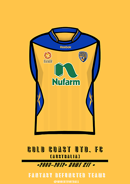 Gold Coast Utd. home kit.