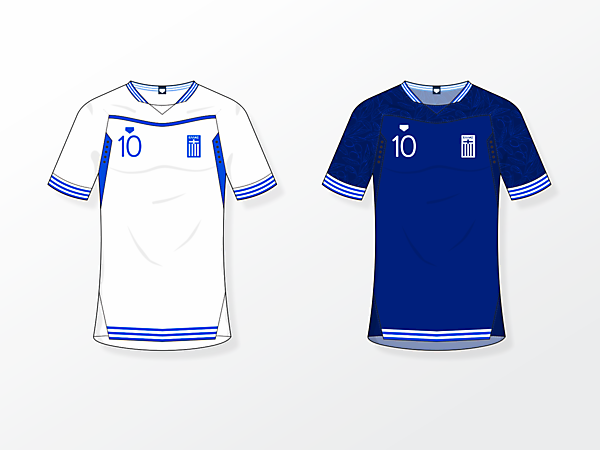 Greece NT [home & away shirts]