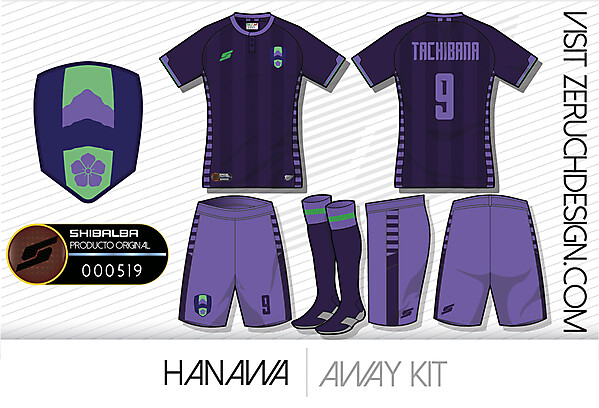 Hanawa Away kit