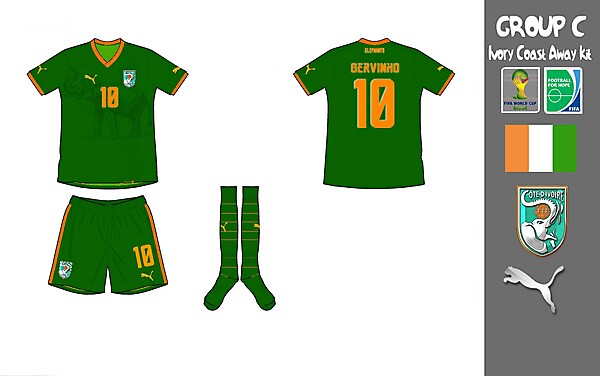 Ivory Coast Away Kit