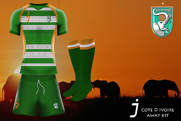 Ivory Coast away kit