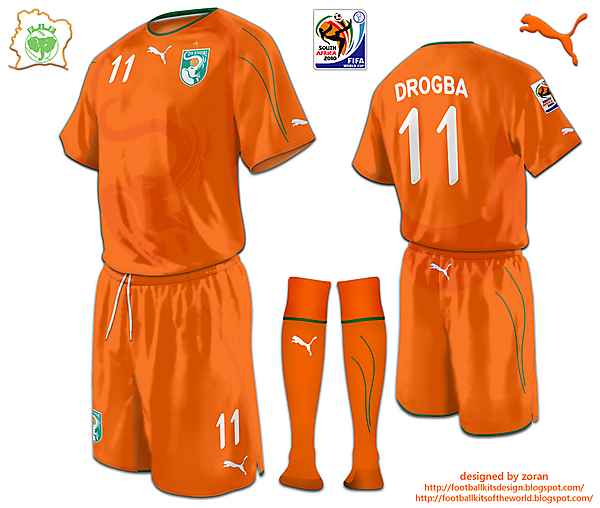 Ivory Coast World Cup 2010 fantasy home