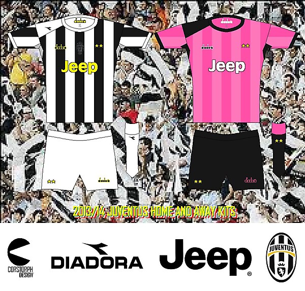 Juventus 013-14 diadora Home and Away