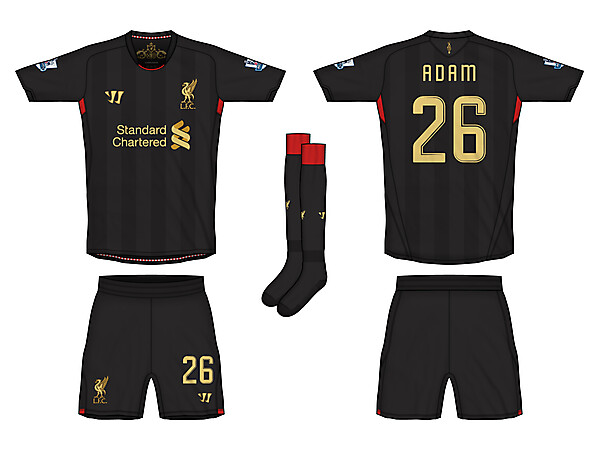 Liverpool Warrior Home & Away Kits 