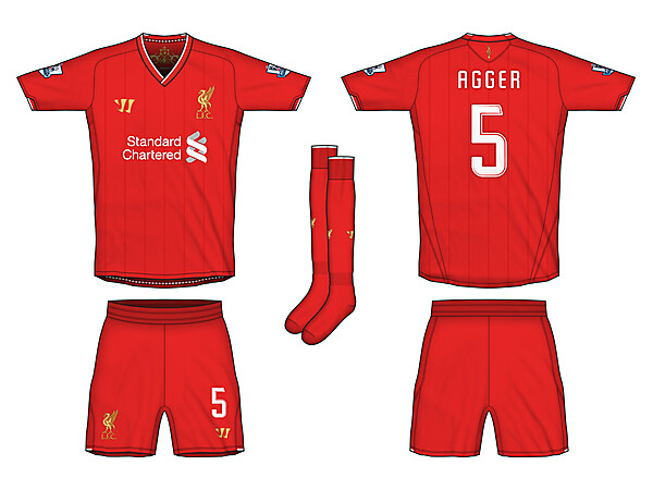 Liverpool Warrior Home & Away Kits 