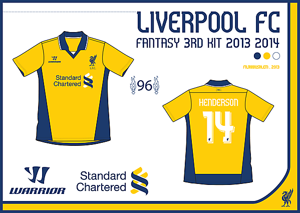 LIVERPOOL FC FANTASY 3RD KIT 2013/14