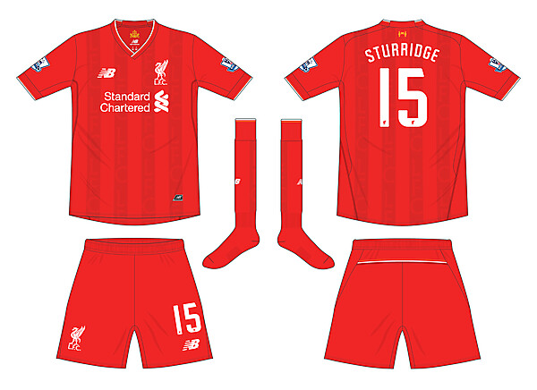 Liverpool New Balance Home Kit 2015-16