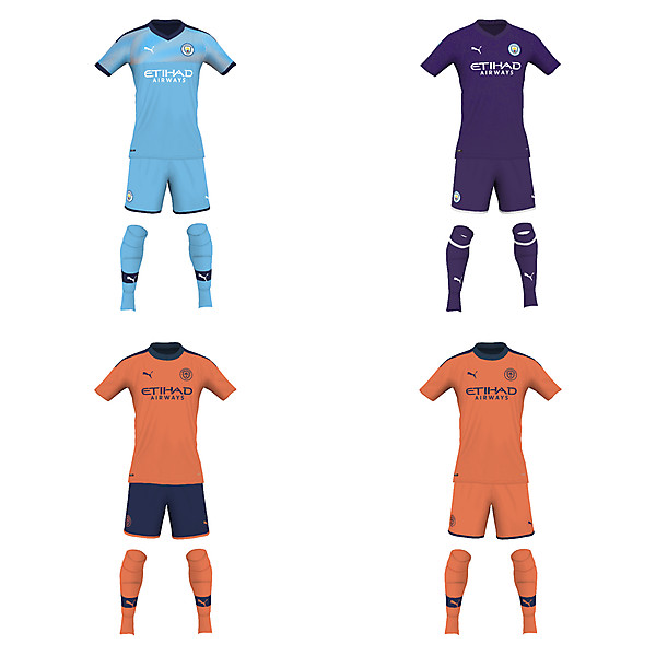 Man City fantasy 19/20 kits