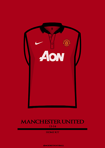 Man Utd home shirt 13-14