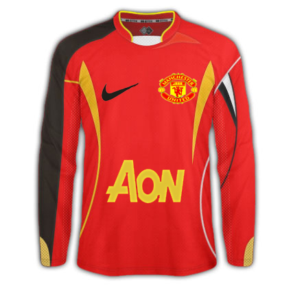 Manchester United' home kit