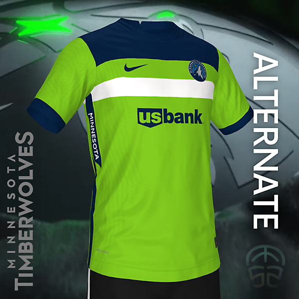 MINNESOTA TIMBERWOLVES CONCEPT SOCCER JERSEY (ALTERNATE)