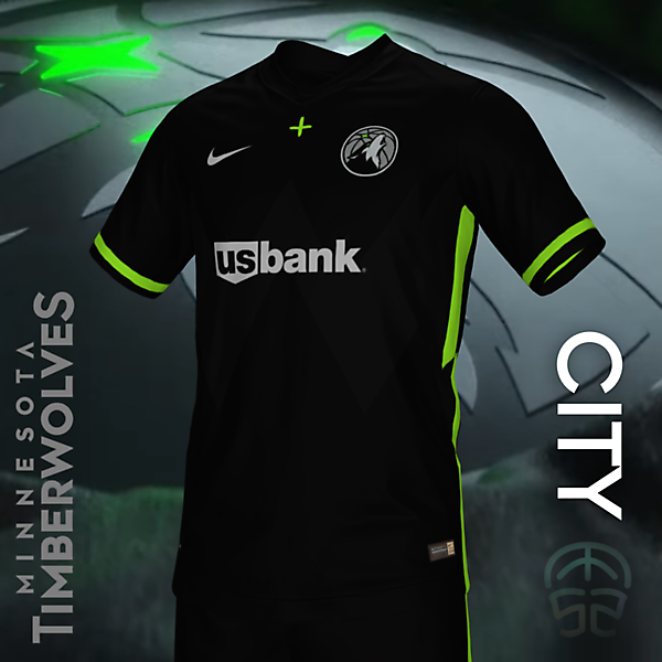 MINNESOTA TIMBERWOLVES CONCEPT SOCCER JERSEY (CITY)