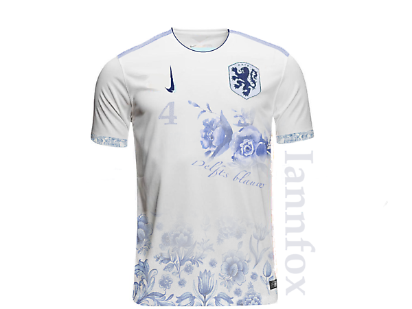 Netherlands away kit, delfts blauw