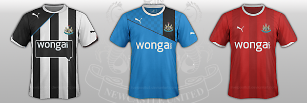 Newcastle United 2013/14 Mock Kits