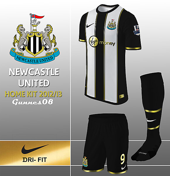 New Castle United Home Kit 2012-13 