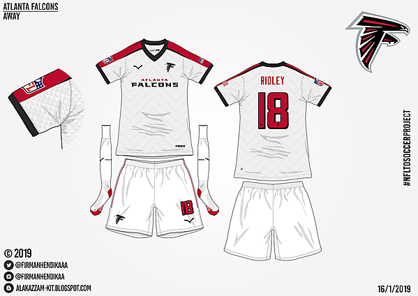 #NFLtoSoccerProject - Atlanta Falcons (Away)