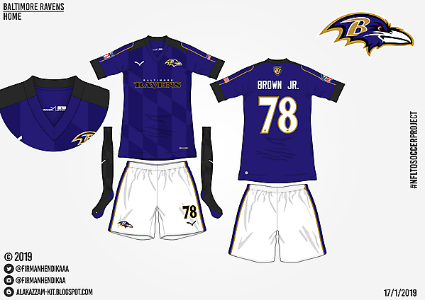 #NFLtoSoccerProject - Baltimore Ravens (Home)