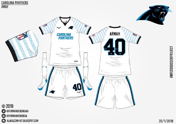 #NFLtoSoccerProject - Carolina Panthers (Away)