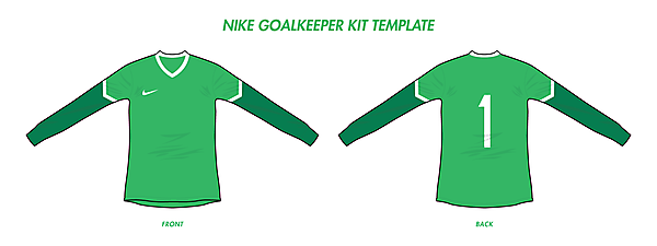 Nike Goalkeeper Kit Template #1